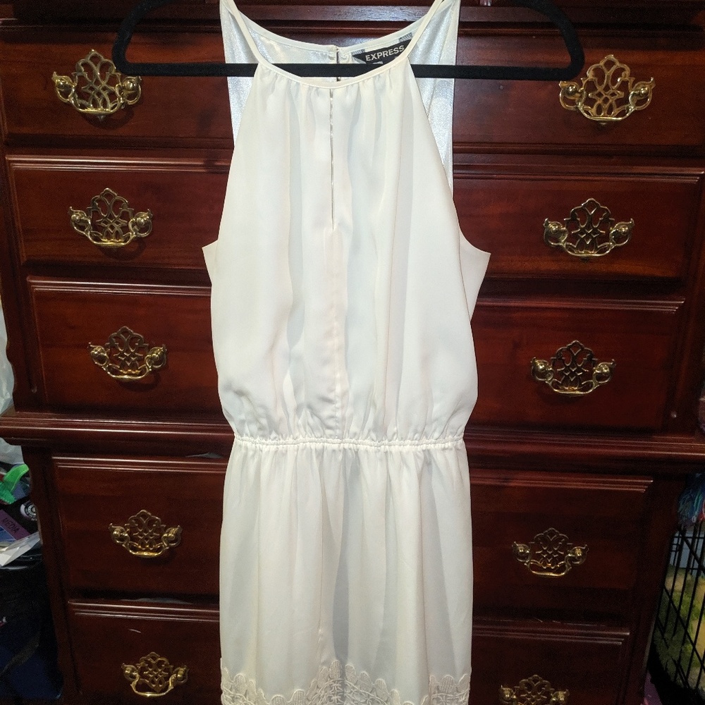 White Express SemiFormal Dress